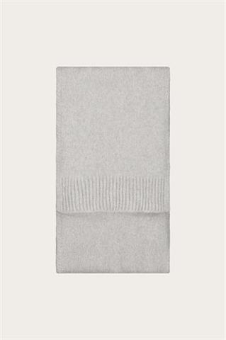 Szary szal damski z wełną merino 87473 - 633561