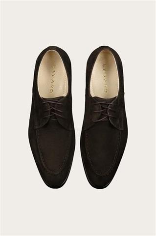 Brązowe skórzane buty męskie 58948 - 672301