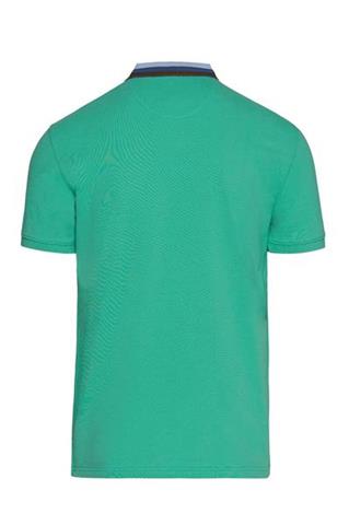 Zielona koszulka polo ze stójką 72895 - 67271