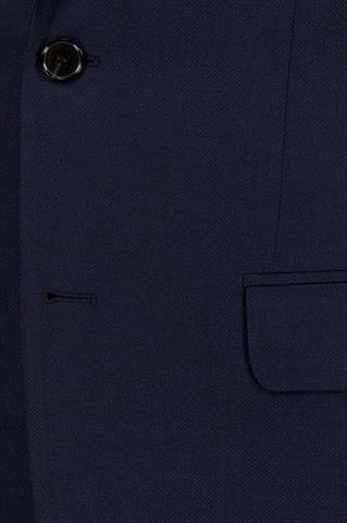 Granatowa wełniana marynarka męska - Marlane TRAVEL SUIT 44866 - 675441