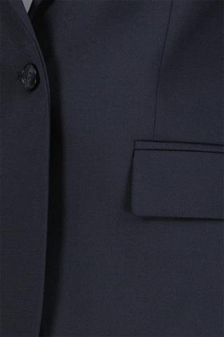 Granatowa marynarka damska z wełną - tkanina Miroglio Lana 87743 - 678891