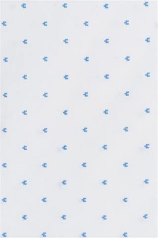 Biała koszula z krótkim rękawem w geometryczny wzór 93069 - 68061