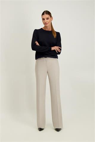 Granatowy sweter damski z wełny merino 87758 - 687671