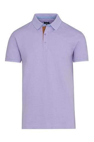 Fioletowa koszulka męska Polo Basic Str 72891 - 76181