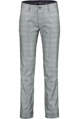 Szare spodnie w kratę Chinos London 64519 - 79001