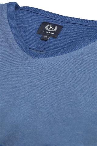 Niebieski sweter męski V-Neck 73817 - 81531