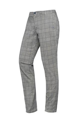 Szare spodnie w kratę Chinos PBT 60117 - 8621
