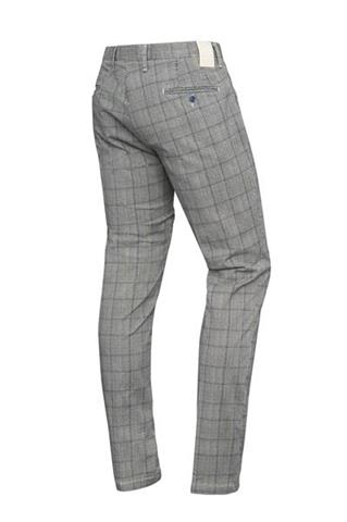 Szare spodnie w kratę Chinos PBT 60117 - 8661