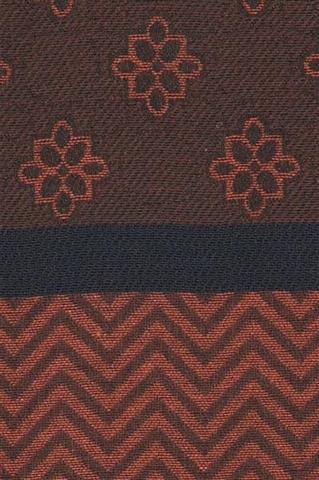 Brązowy szal w kwiaty Lavard Gold 72997 - 88061