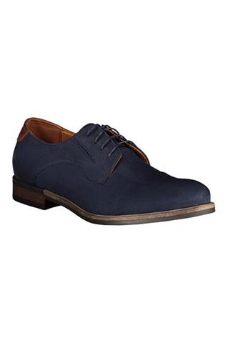 Granatowe buty męskie zamszowe Lino Casual 73164 - 88741