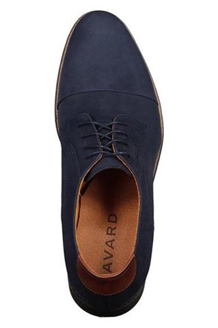 Granatowe buty męskie zamszowe Lino Casual 73164 - 88761