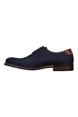 Granatowe buty męskie zamszowe Lino Casual 73164 - 88771