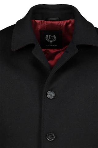 Elegancki czarny płaszcz męski Cristof Lhasa 20562 - 90881