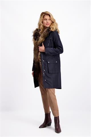 Granatowa parka damska Wanessa 84039 - 93721