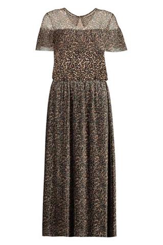Zwiewna sukienka maxi w panterkę Pela 84898 - 94301