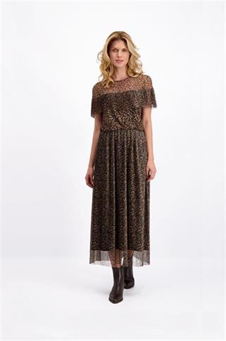 Zwiewna sukienka maxi w panterkę Pela 84898 - 94311