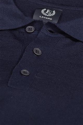 Granatowy sweter męski polo 73822 - 96621