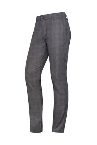 Szare spodnie w kratę Chinos London 64513 - 9701