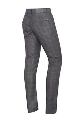 Szare spodnie w kratę Chinos London 64513 - 9741