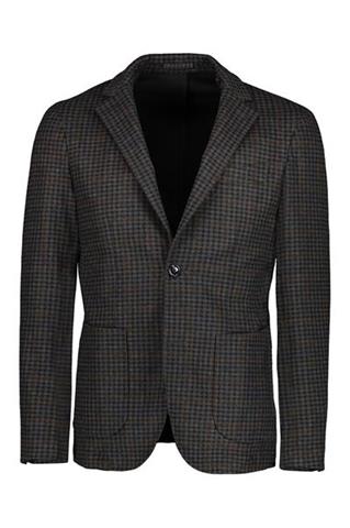 Brązowa marynarka w kratkę Bacco Blu PBT 46038 - 97871