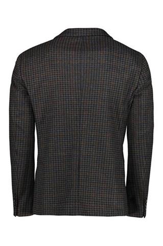 Brązowa marynarka w kratkę Bacco Blu PBT 46038 - 97911
