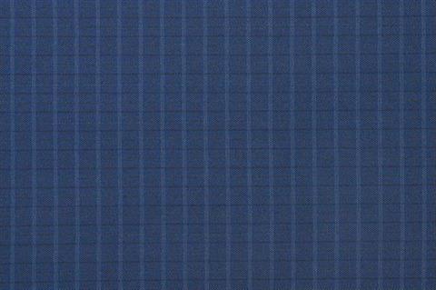 Granatowe spodnie w kratę Chinos London 64515 - 9831