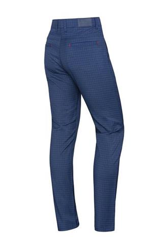 Granatowe spodnie w kratę Chinos London 64515 - 9861