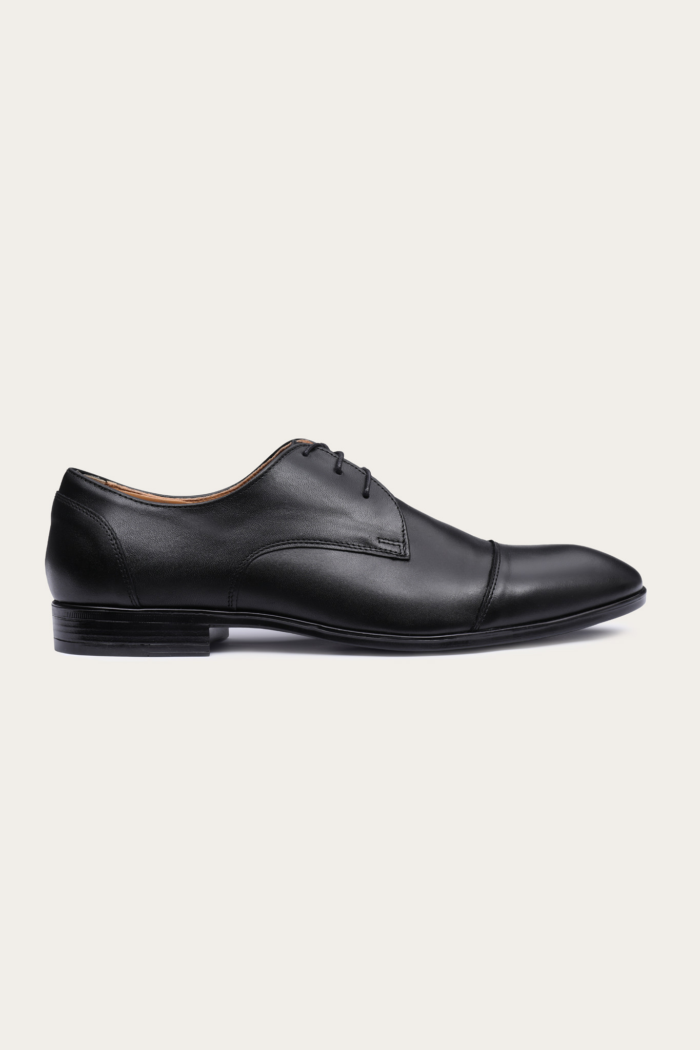 Czarne skórzane buty męskie 75162
