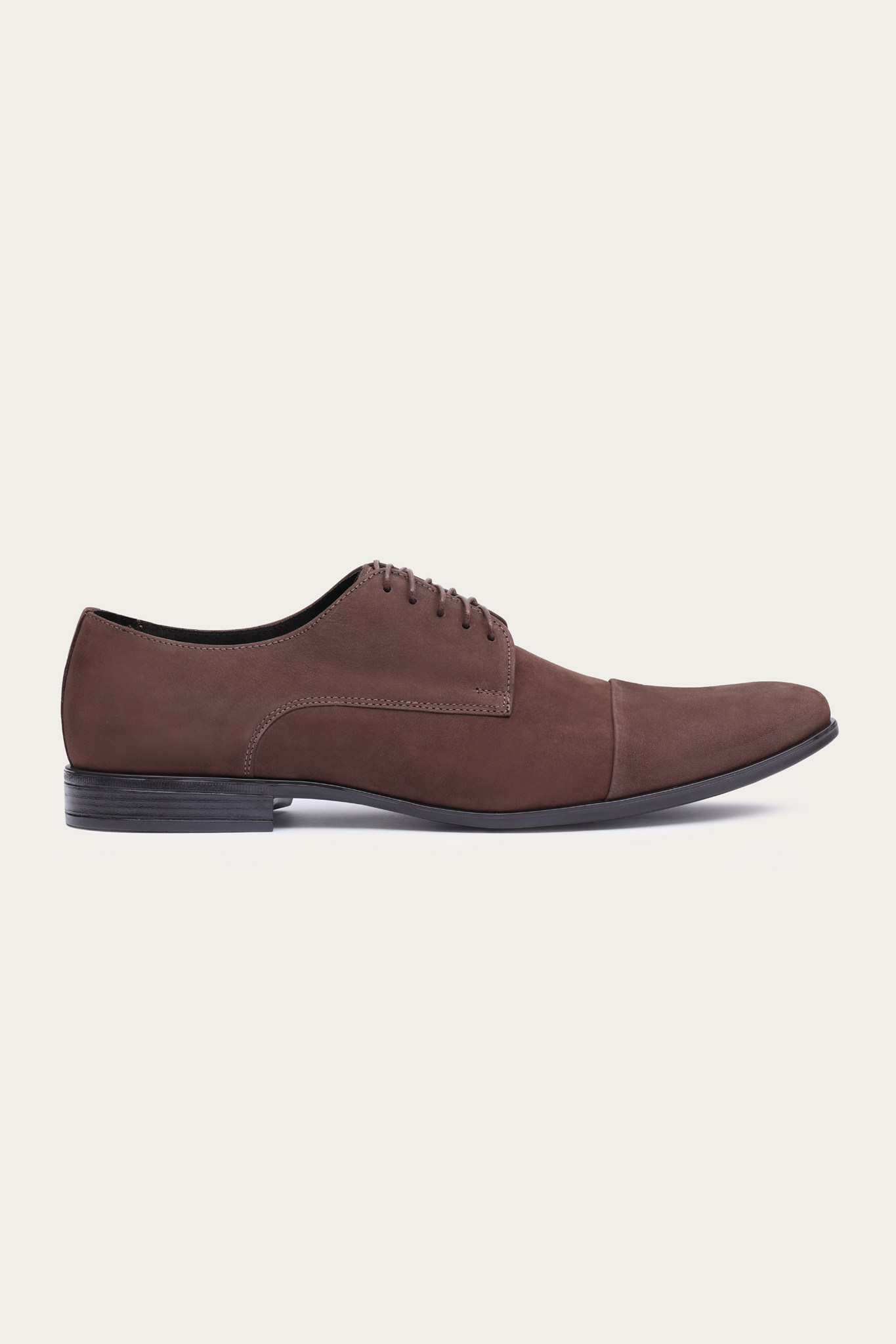 Brązowe skórzane buty męskie 75165