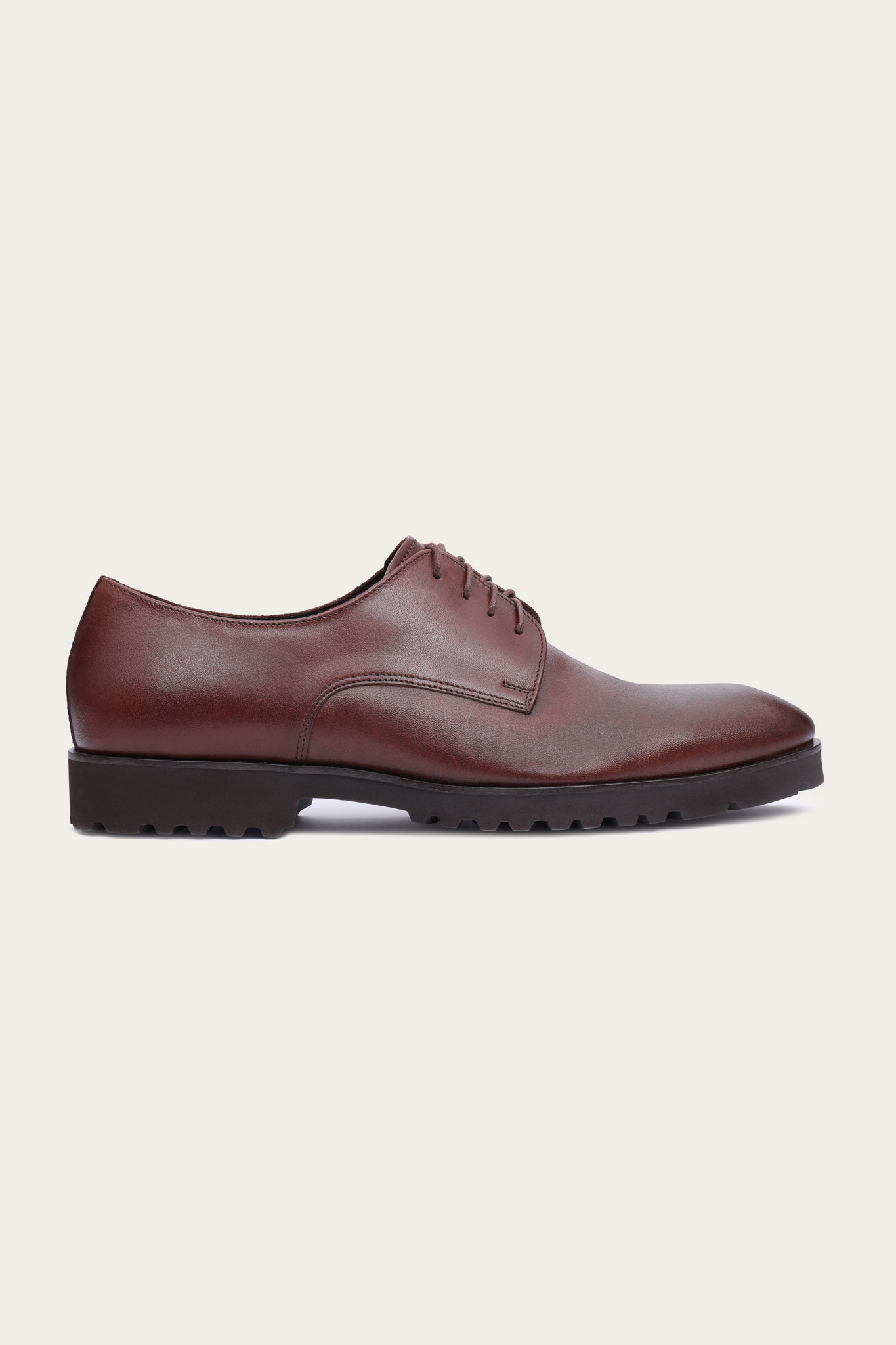 Brązowe skórzane buty męskie 75170