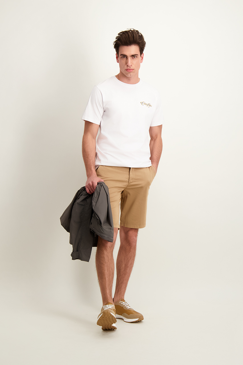 Biały bawełniany t-shirt męski 78050