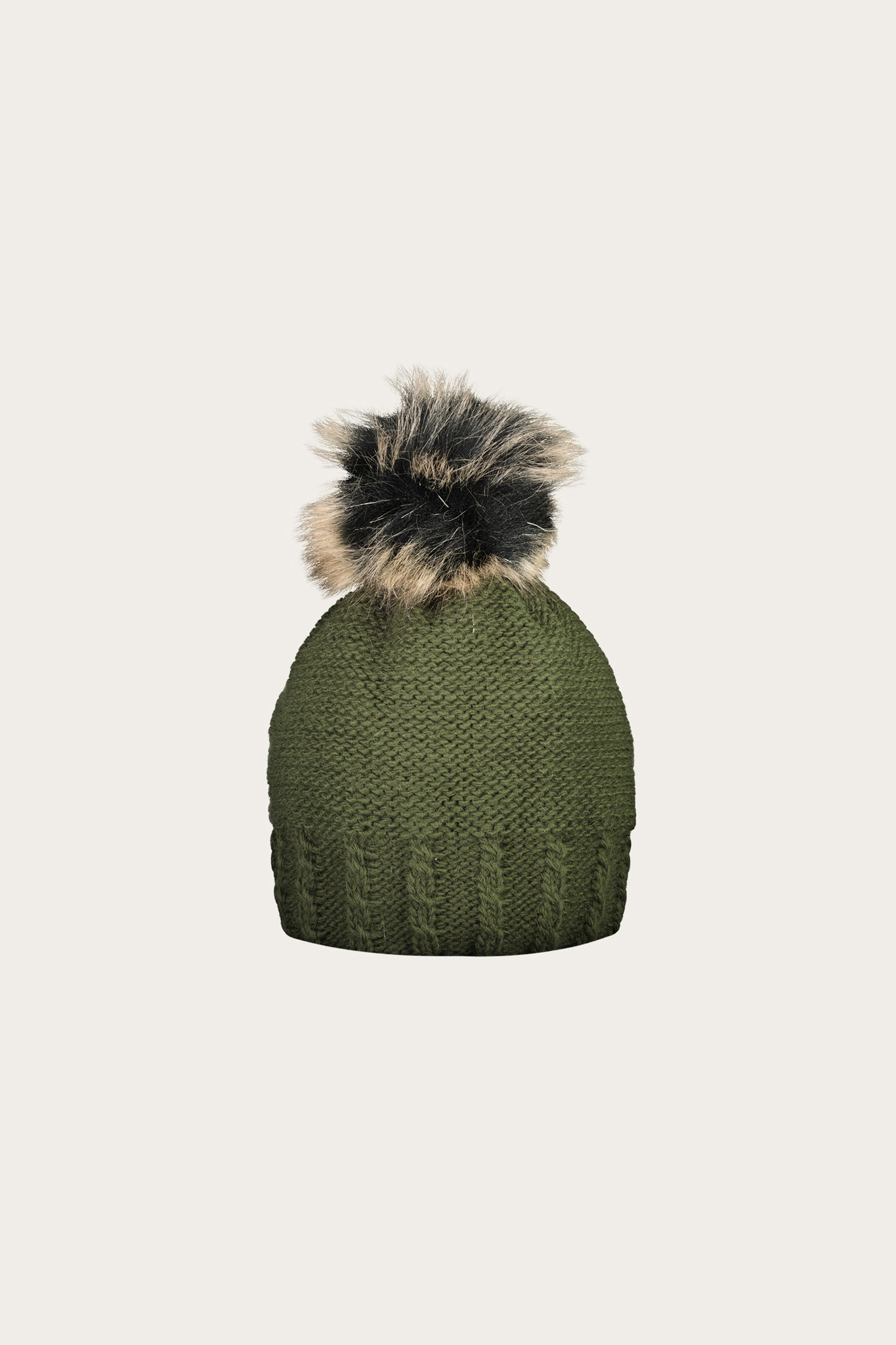 Czapka damska w kolorze khaki 86560