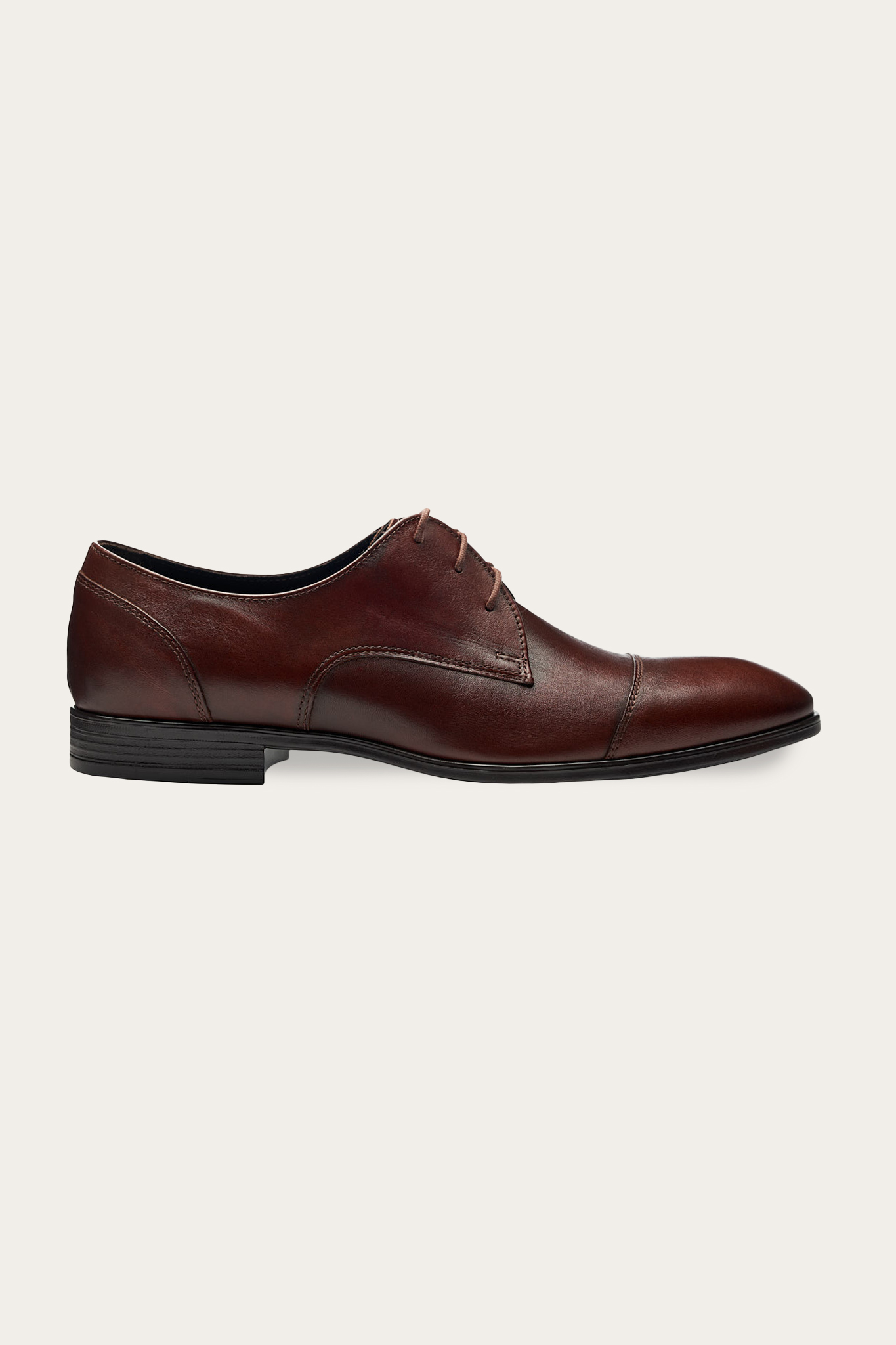 Brązowe skórzane buty męskie 58901