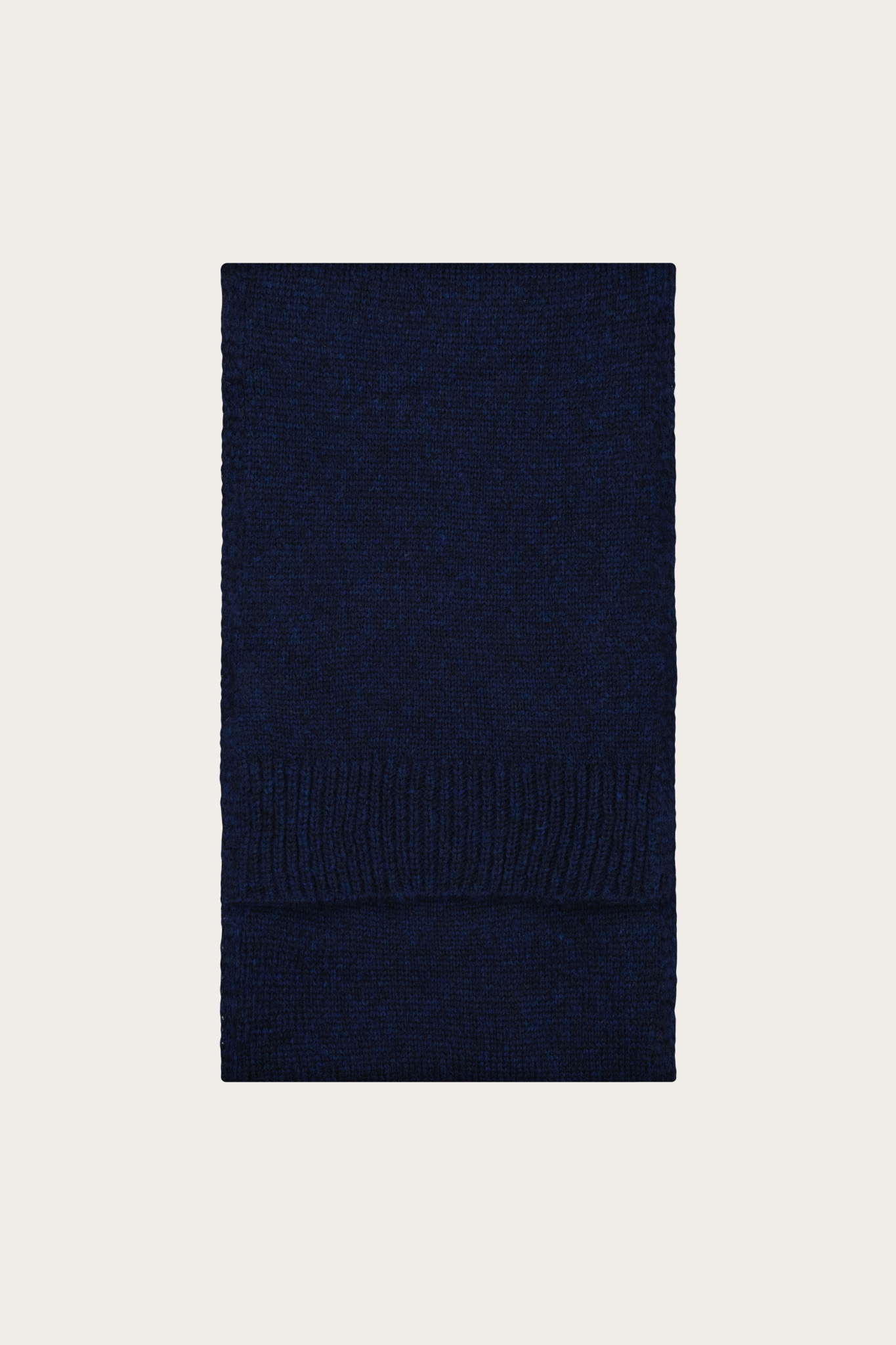 Granatowy szal damski z wełną merino 87474
