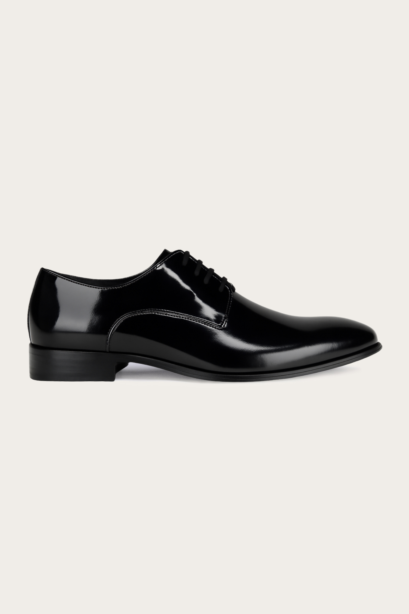 Czarne skórzane buty męskie 58907