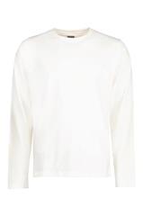 Męski longsleeve écru bawełniany 78028