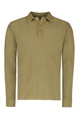 Koszulka polo khaki z długim rękawem 78036
