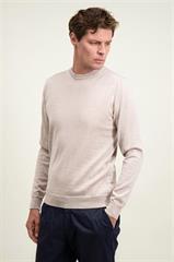 Beżowy sweter męski z wełny merino 74283