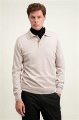 Beżowy sweter męski z wełny merino 74273