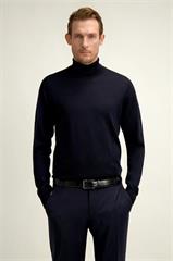 Granatowy golf męski z wełny merino 74225